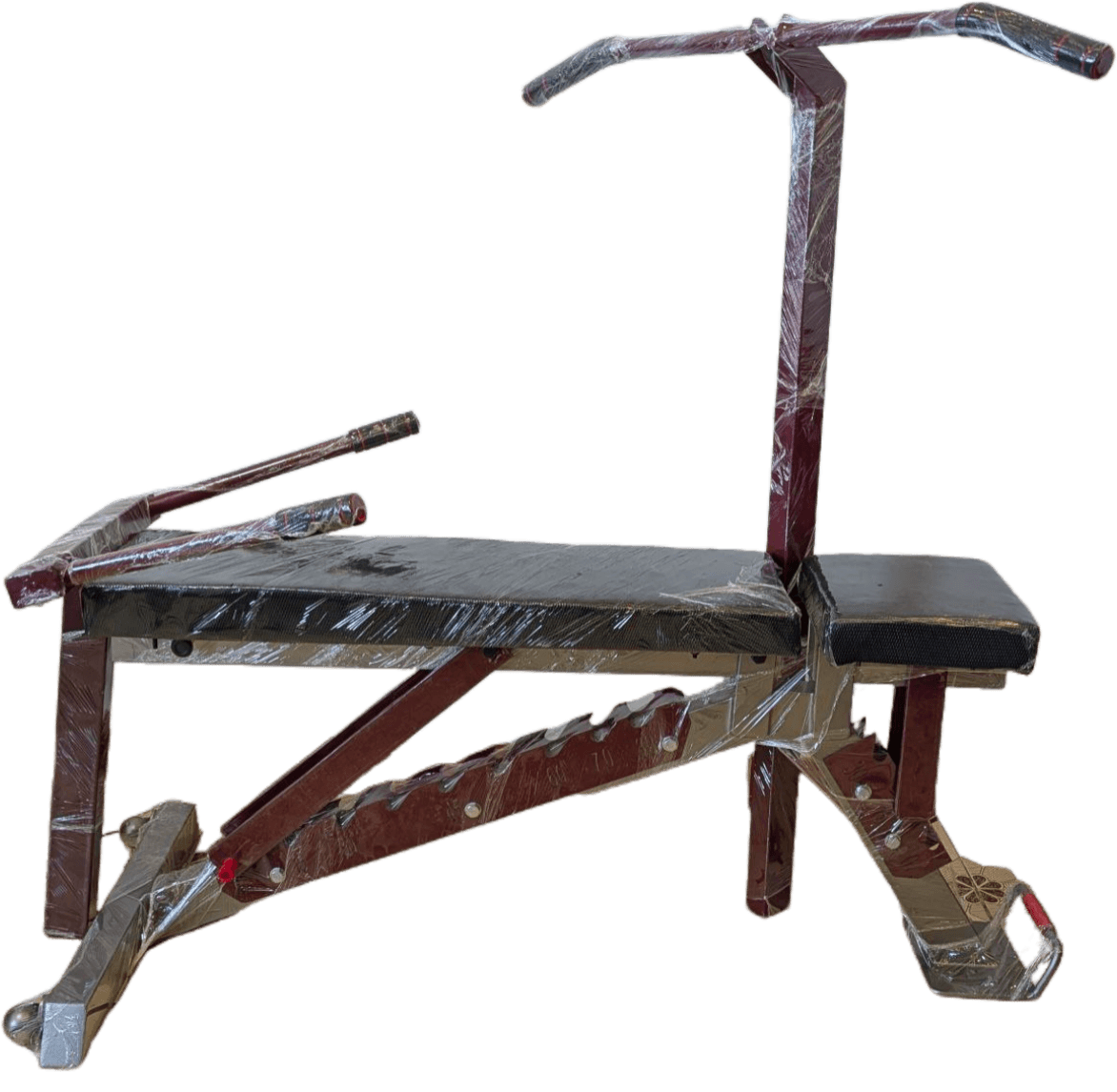 Adjustable bench with pullup & dips